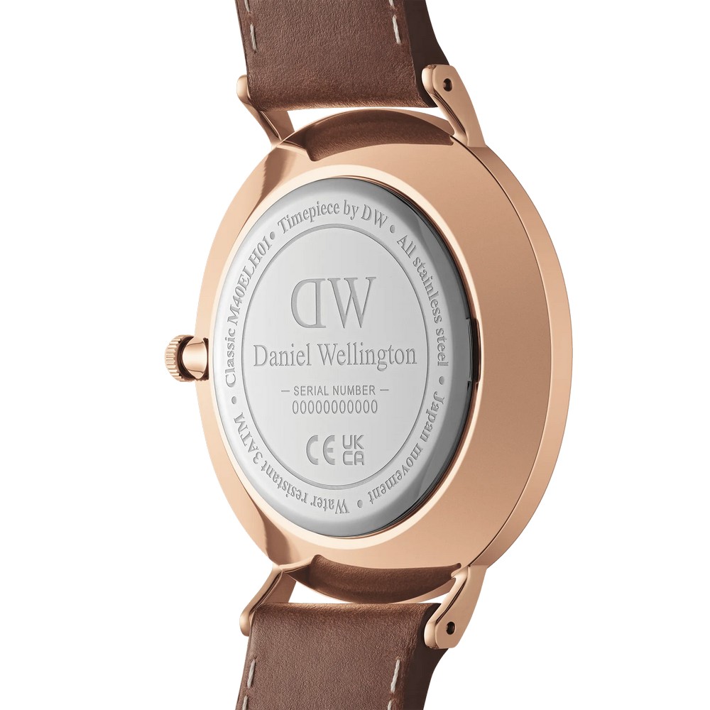 Đồng Hồ Dw Daniel Wallington Classic Multi-Eye St Mawes Amber Nam Nâu Vàng Hồng